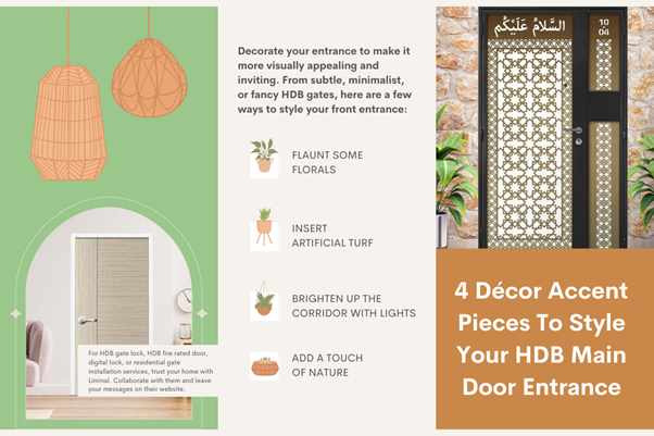 4 Décor Accent Pieces To Style Your HDB Main Door Entrance